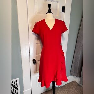 Draper James Red short sleeve Midi dress, size 6, adorable